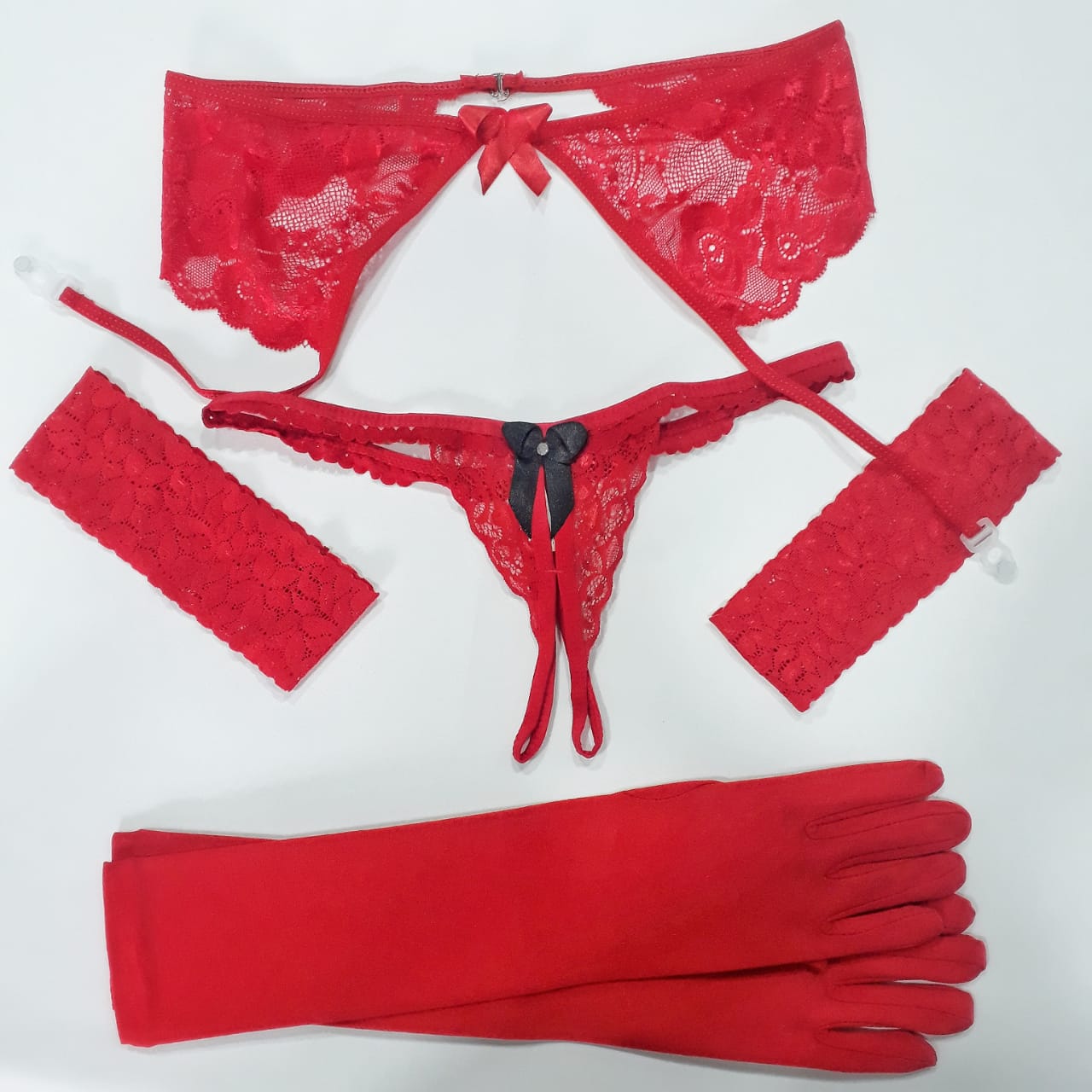 Set Liguero Mariposa con Guantes