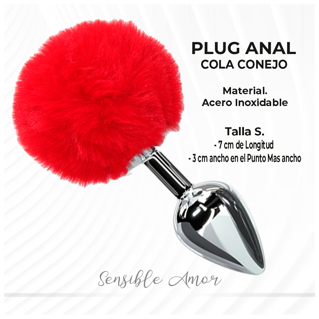 Plug Anal Cola Conejo Sensible Amor Boutique Plug Anal Cola Conejo Sensible Amor Boutique