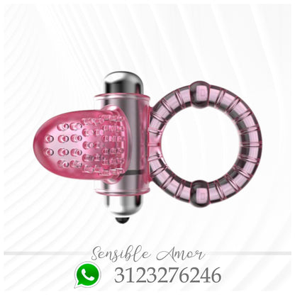 Anillo Vibrador Lengua 3 en 1