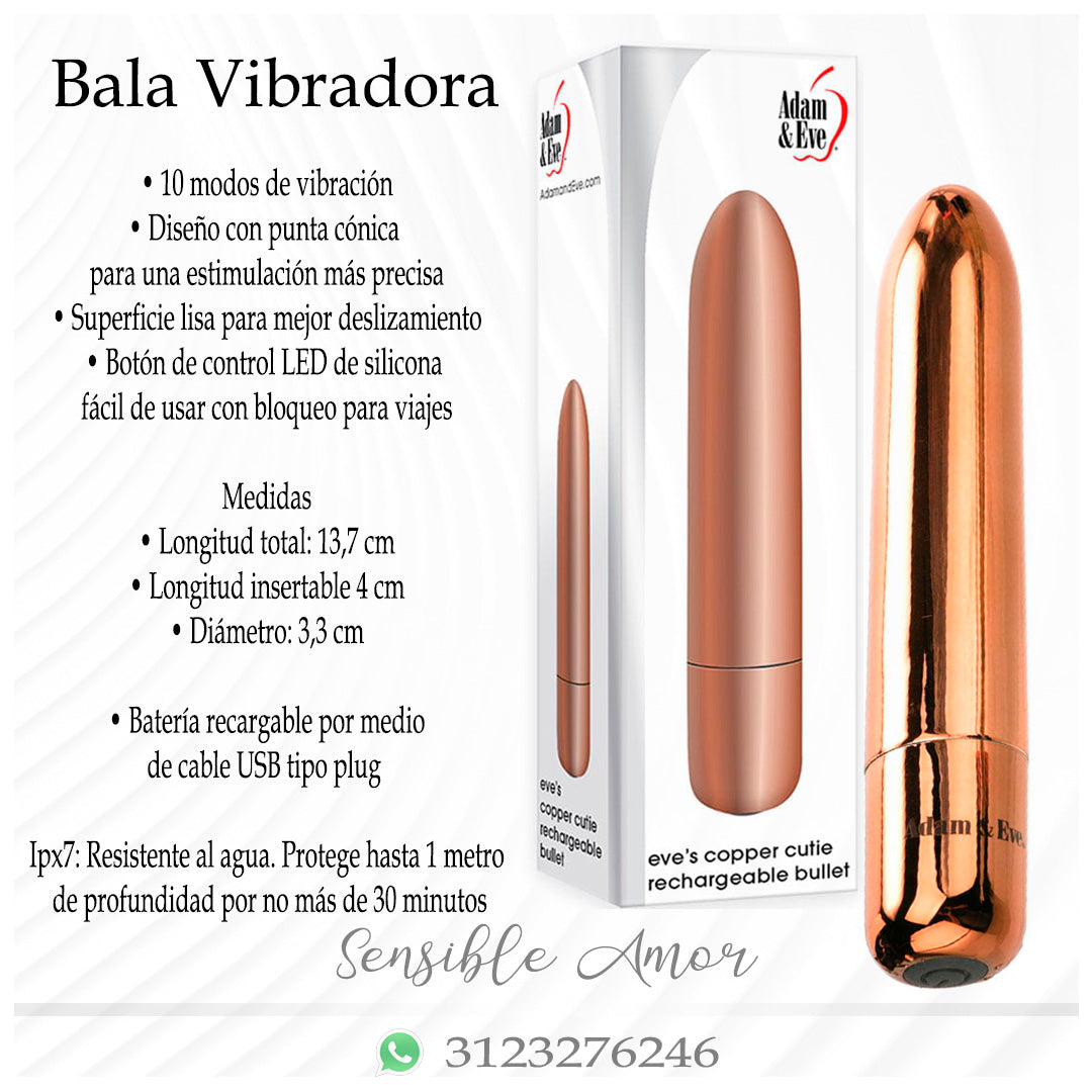 Bala Vibradora Cobre