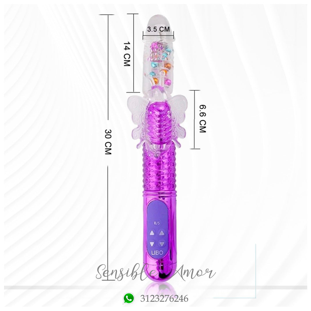 Vibrador Doble Estimulación Mariposa