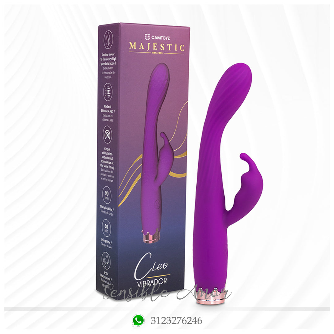 Vibrador Doble Estimulación Cleo Majestic