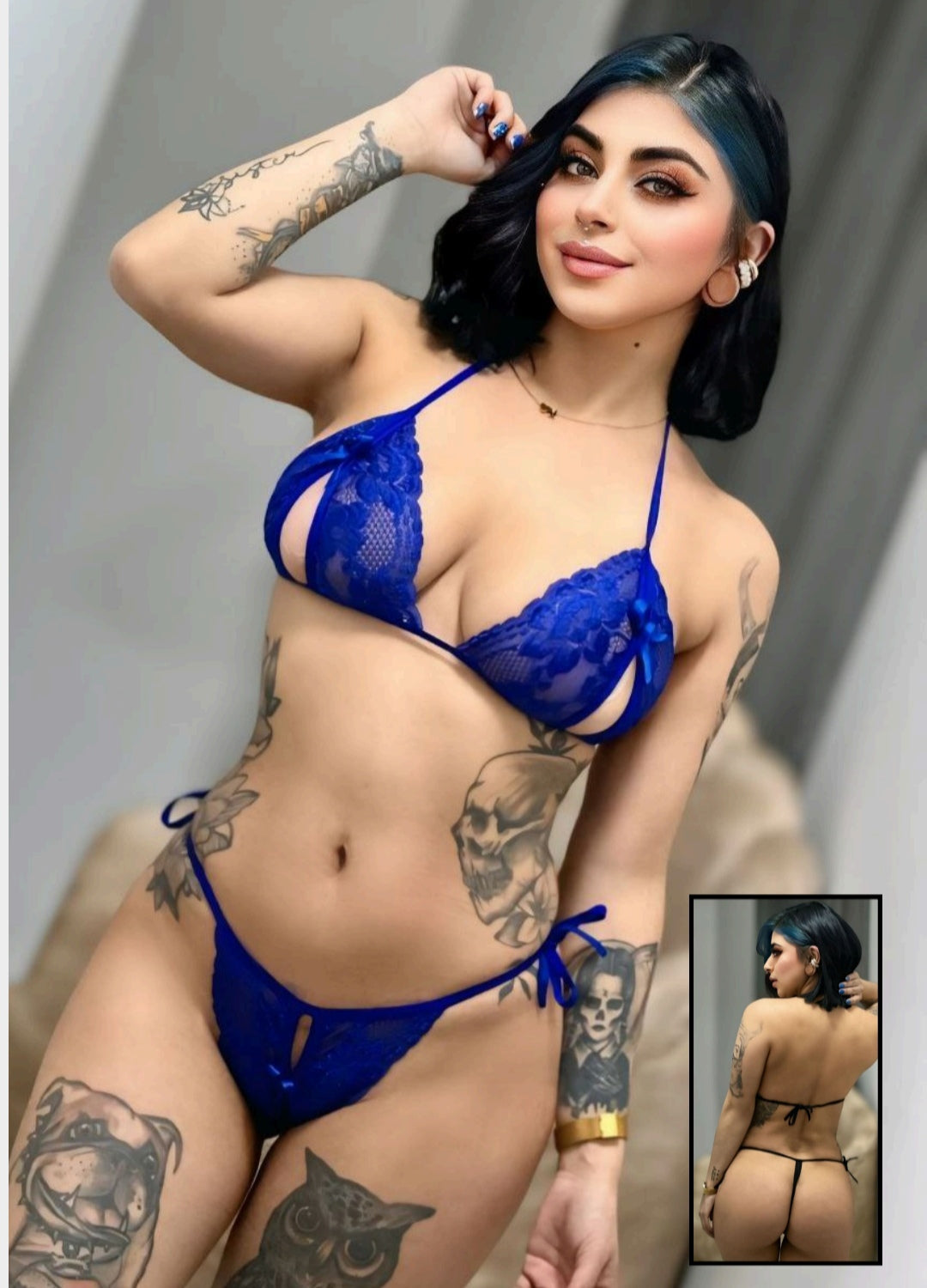 Conjunto Mariposa en Encaje Ajustable